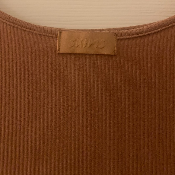 SKIMS Long Slip Dress in Nude - Picture 4 of 8